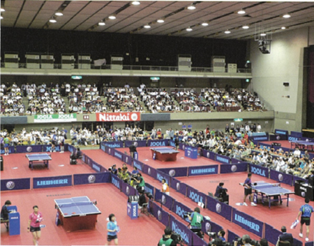 国際卓球選手権大会の写真